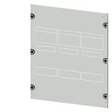 Masking frame 3VA23 (400 A), 3VA24 (630 A), 3-pole, fixed-mounted, drive: direct, front-mounted rotary operator,