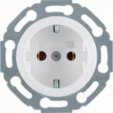 SCHUKO socket series 1930 / glass, polar white glossy