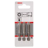Screwdriver bit Extra Hard PZ 3, 49 mm 3 pcs.