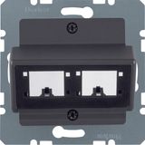 Central plate for Reichle&De-Massari single modules, com-tech, ant., m