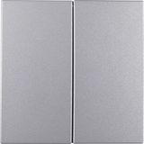 Button 2gang, S.1/B.7, al., matt, lacq.