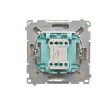 Touch panel 2 modules, Modul 1: 2 horizontal touch fields, Module 2: 2 vertical touch fields, Fixing: horizontal, Silver mist