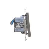Single IT socket RJ45, category 5e, (module), Simon 24, IP20/IP44, champagne matt