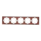 Double equipontential socket, module, matt aluminum