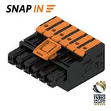 PCB plug-in connector, female plug, Pitch in mm (P): 5.00 mm, Number of poles: 6, Box