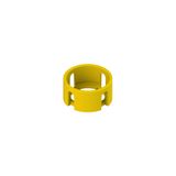 Cylindrical yellow protection guard with 4 slots ? 40x20 mm