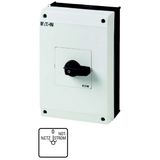 T5B-4-8902/I4 Changeoverswitches, T5B, 63 A, surface mounting, 4 contact unit(s), Contacts: 8, 60 °, maintained, With 0 (Off) position, Netz-0-Notstrom, Design numb