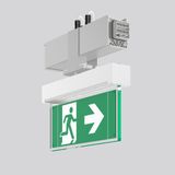 LINEDO, silver, on/off Continuous line luminaire, L 336 B 62 H 308, SB