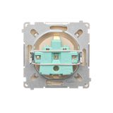 Single fiber optic socket, satin, metallized