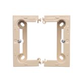 IP44 triple frame, Inox, metallized