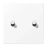 Centre plate 1-gang w. 2 toggle for IL