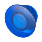 Blue lens for illuminated mushroom push-button Ø 35
