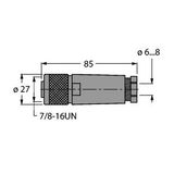 Field-Wireable Connector 7/8″ Female, Straight   BK4140-0/9