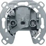 Antenna socket 2-hole TV, FM, single socket, module insert flush mount