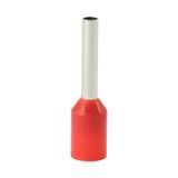 Single insulated sleeve terminal HI 1.5/10 red, Al/Cu