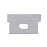 End cap with hole for BA, DA silver color, 1pc