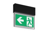 HALYXX, 4,7 W, black, on/off Wall luminaires, L 235 B 40 H 220, SBS, 3