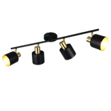 Eva spotlight 4-pc E14 black/gold
