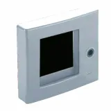 Emergency control panel with door latch and breakable  glass capacity 2 modules System 45 - RAL 7035