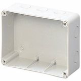 Surface-mounting box for horizontal interlocked socket-outlet 16/32A IP44