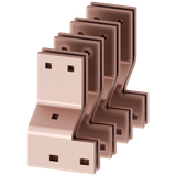 Connection lugs distribution busbar up to 4x50x10 mm system: non-cascaded, main busbar: front, position: left bottom, right top, D: 600, 800 mm W: