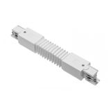 Electrical connector for 3-phase track, white