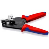 KNIPEX 12 12 15 Precision Insulation Stripper with adapted blades with multi-component handles burnished 205 mm