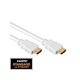 HDMI 2.0 Cable, 2x HDMI19 Typ A male, Gold, White, 10m