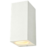 Outdoor Wall Light without Light Source 2xGU10 IP65  Square Matt white THORGEON