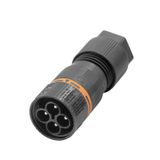 Round plug (field customisable), M20, none, Round plug-in connector, S