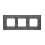 Quadruple loudspeaker socket, module, graphite mat