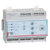 Modular manager for electric heating pilot wire for 3 zones - 6 modules
