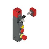 NG series safety switch with lock and integrated control devices, with actuator