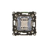 Splash-proof intermediate switch without pictogram, IP44, 10AX, dark grey