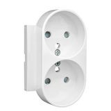 SAF COV PLAT F/DOUB EARTH SOCK(FRENCH) WHITE