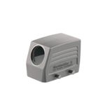 HDC enclosures, Size: 4, Protection degree: IP65, in plugged condition, Cable entry from side, Plug housing, Side-locking clamp on lower side, Standard, Size of cable entries: M 20