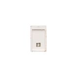 Quadruple socket outlet with earthing IP44 version and shutters - flap in colour of the cover, 16A, Screw, dark grey