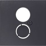 Centre plate for loudspeaker soc. out., B.3/B.7, ant., matt