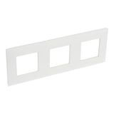 Val cover frame 3 mech.hor/vert white