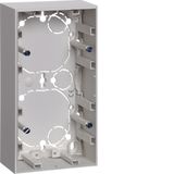 Housing, 2gang, high design, surface-mounted, S.1, polar white matt