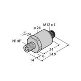 Pressure Transmitter With Current Output (2-Wire)   PT500PSIG-1014-I2-H1141/X