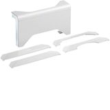 Branch on floor ducts to skirting board duct SL 20x80mm pure white