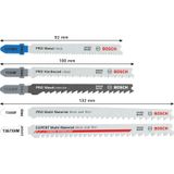 15-piece T-Shank jigsaw blade set for multimaterial 15 pcs.