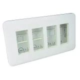 FLUSH MOUNT WORKSTATION  4X4 MOD WHITE