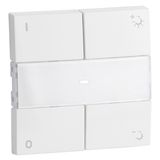 COV PLAT F/DIMMER SWITCH WHITE
