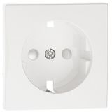 SAF COV PLAT F/EARTH SOCKET (SKO TYPE) WHITE