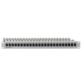 Complete patch panel, modular, shielded, 24 universal modules, 19"/1 U, direct assembly, equipped