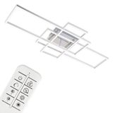 CCT LED wall and ceiling lamp, chrome-alu, 2xLED17W/1xLED13W