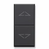 Stable switch, Tekla S44, Tekla grey colour, 1P 10AX 250V - matt finish - 1 Mod.