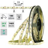 LED strip SMD3528SF 180LED/m 14.4W/m 1465lm/m IP20 DC24V 10mm 5m (seafood)